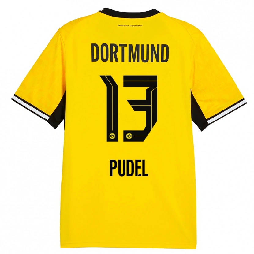 Danxen Hombre Camiseta Bjarne Pudel #13 Amarillo Negro Blanco 1ª Equipación 2026/27 La Camisa México