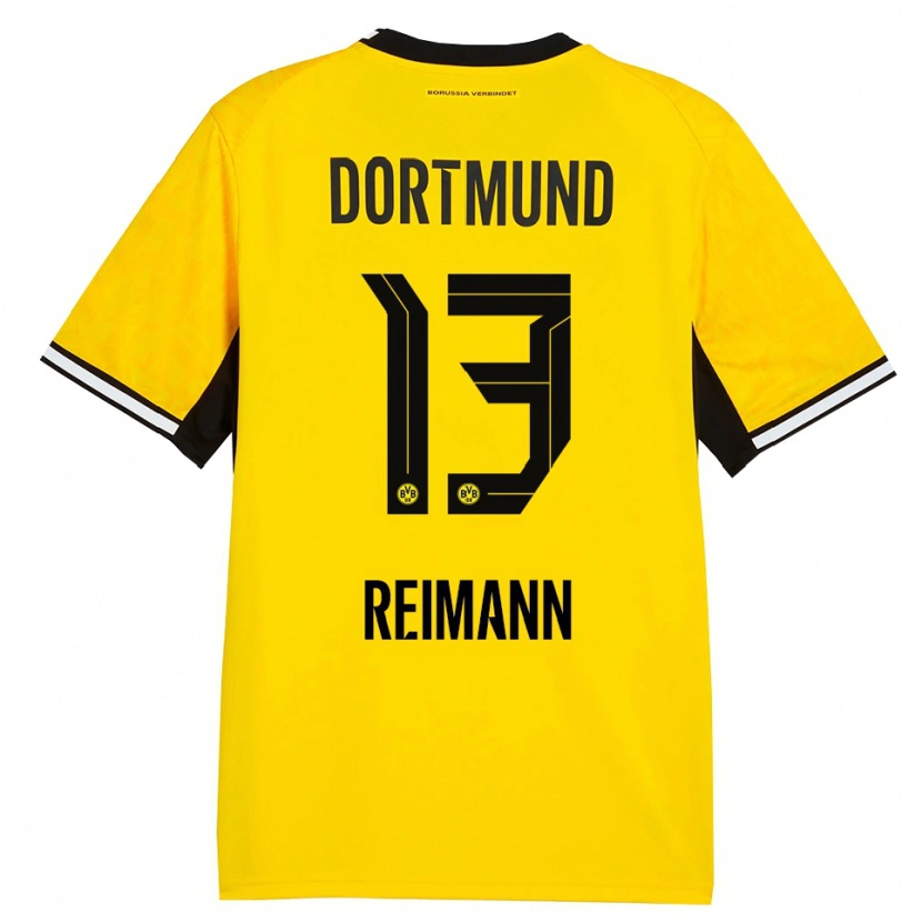 Danxen Hombre Camiseta Paula Reimann #13 Amarillo Negro Blanco 1ª Equipación 2026/27 La Camisa México
