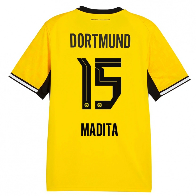 Danxen Hombre Camiseta Kohorst Madita #15 Amarillo Negro Blanco 1ª Equipación 2026/27 La Camisa México