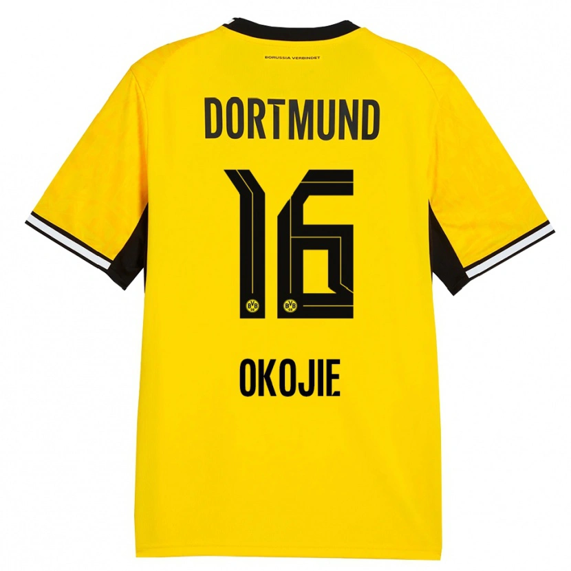 Danxen Hombre Camiseta Davis Okojie #16 Amarillo Negro Blanco 1ª Equipación 2026/27 La Camisa México