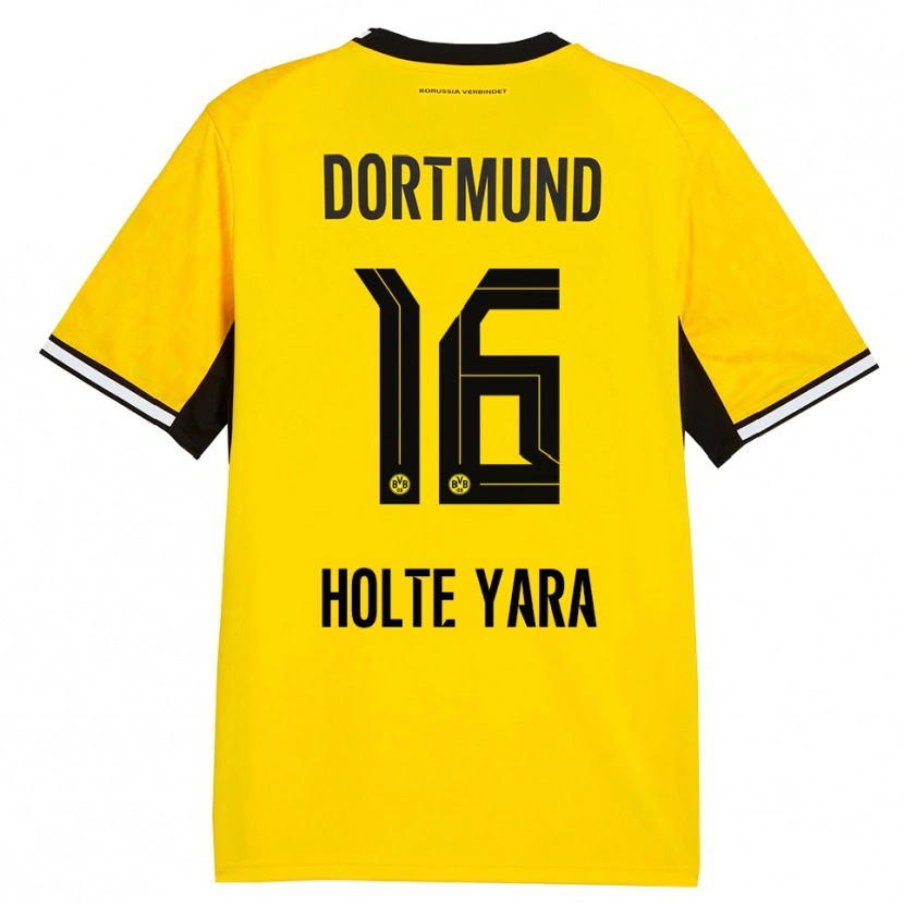 Danxen Hombre Camiseta Ten Holte Yara #16 Amarillo Negro Blanco 1ª Equipación 2026/27 La Camisa México