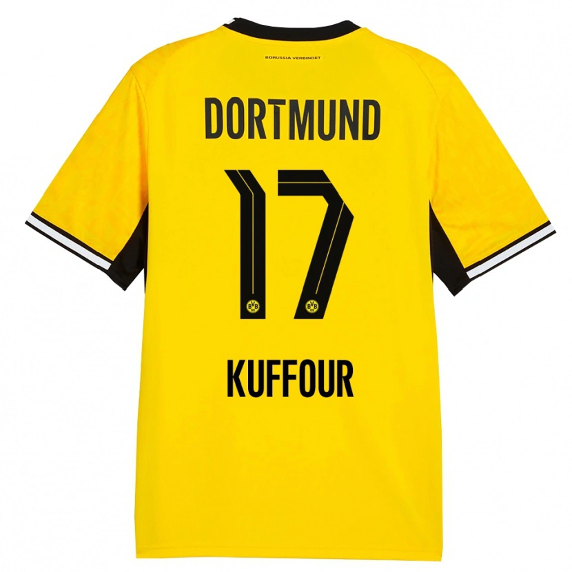 Danxen Hombre Camiseta Lloyd-Addo Kuffour #17 Amarillo Negro Blanco 1ª Equipación 2026/27 La Camisa México