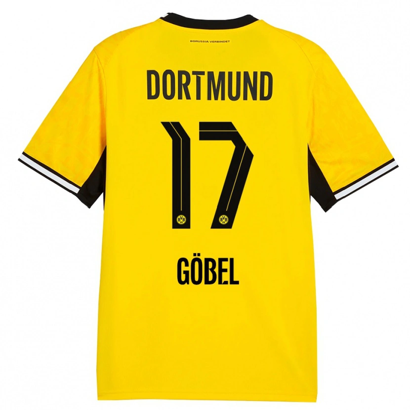 Danxen Hombre Camiseta Patrick Göbel #17 Amarillo Negro Blanco 1ª Equipación 2026/27 La Camisa México