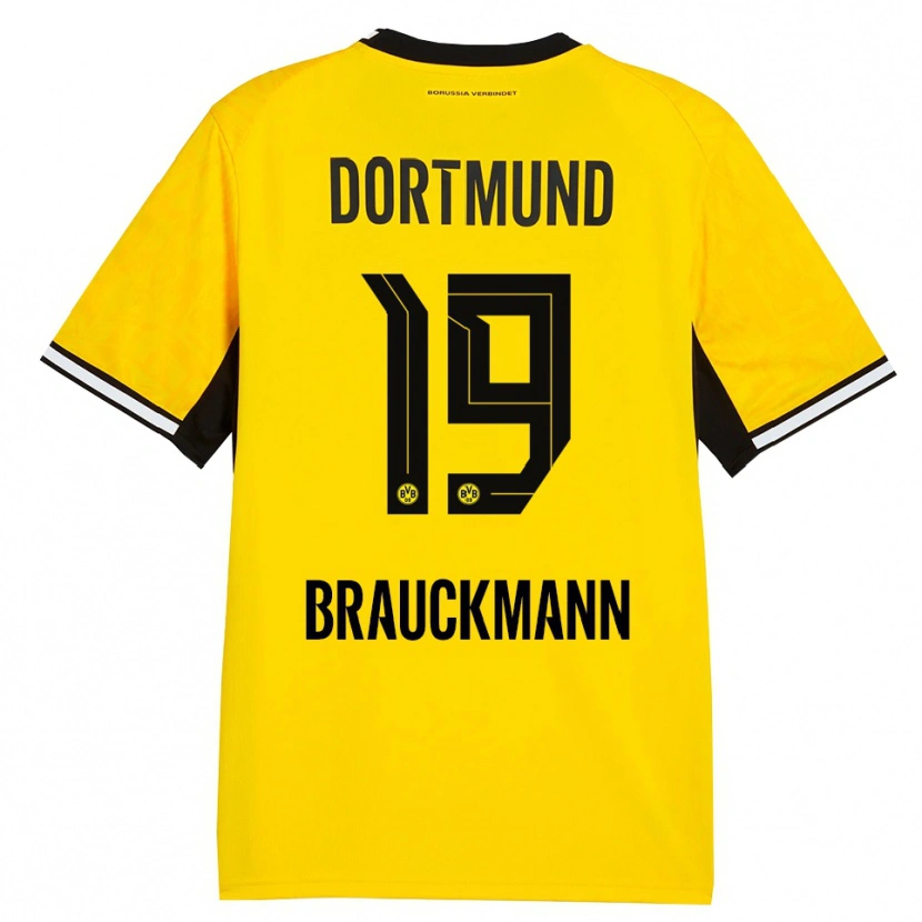 Danxen Hombre Camiseta Mats Brauckmann #19 Amarillo Negro Blanco 1ª Equipación 2026/27 La Camisa México
