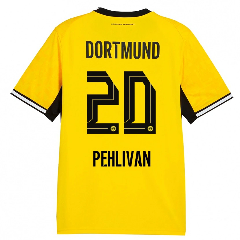 Danxen Hombre Camiseta Miran Pehlivan #20 Amarillo Negro Blanco 1ª Equipación 2026/27 La Camisa México