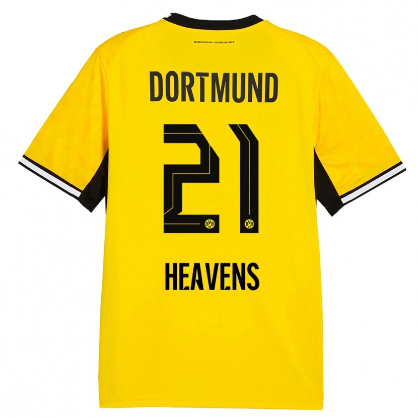 Danxen Hombre Camiseta Lukas Heavens #21 Amarillo Negro Blanco 1ª Equipación 2026/27 La Camisa México