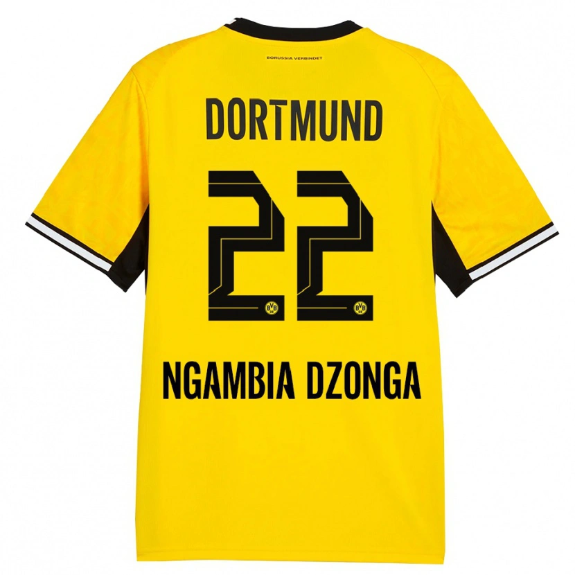 Danxen Hombre Camiseta Diego Ngambia #22 Amarillo Negro Blanco 1ª Equipación 2026/27 La Camisa México