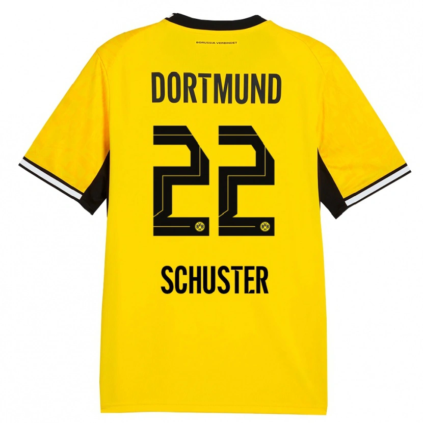 Danxen Hombre Camiseta Melanie Schuster #22 Amarillo Negro Blanco 1ª Equipación 2026/27 La Camisa México