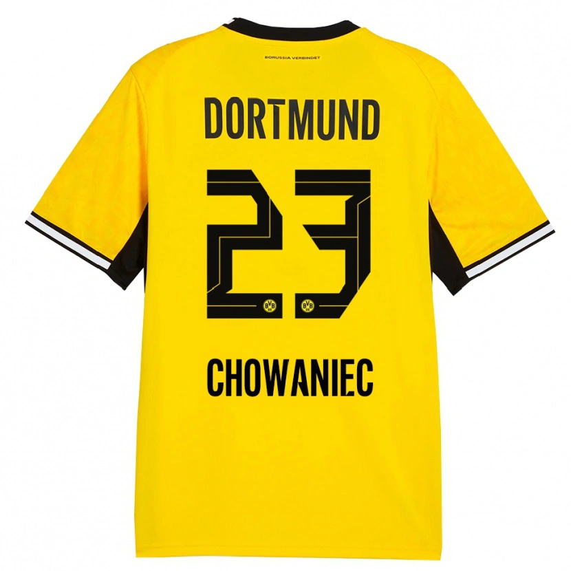 Danxen Hombre Camiseta Jonas Chowaniec #23 Amarillo Negro Blanco 1ª Equipación 2026/27 La Camisa México