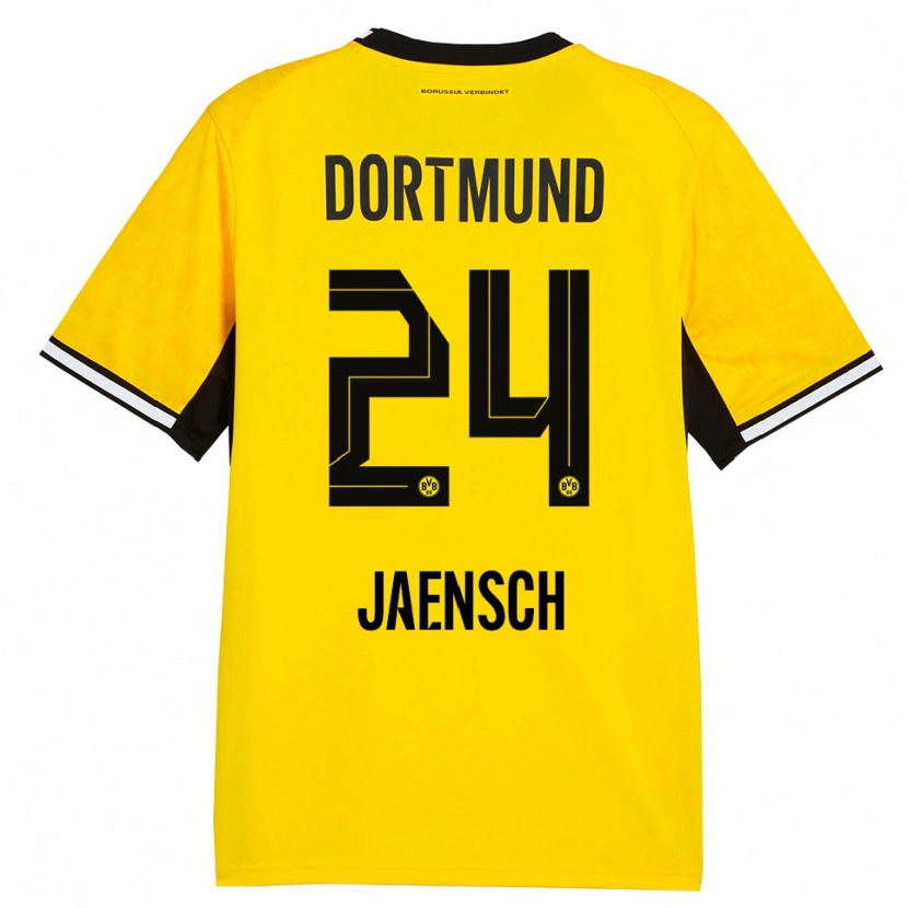 Danxen Hombre Camiseta Johann Jaensch #24 Amarillo Negro Blanco 1ª Equipación 2026/27 La Camisa México