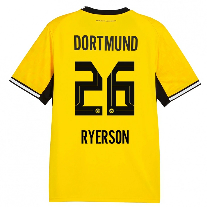 Danxen Hombre Camiseta Julian Ryerson #26 Amarillo Negro Blanco 1ª Equipación 2026/27 La Camisa México