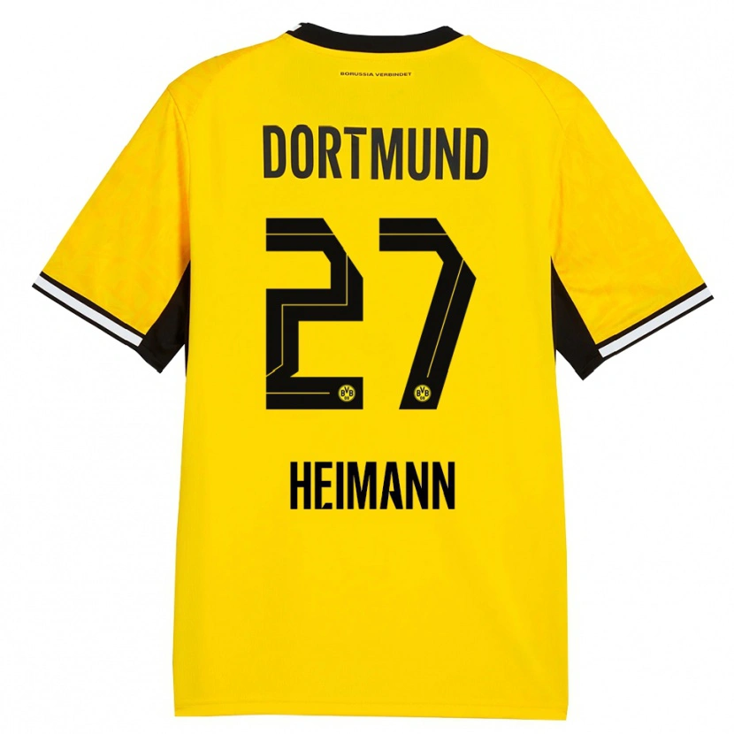 Danxen Hombre Camiseta Wesley Heimann #27 Amarillo Negro Blanco 1ª Equipación 2026/27 La Camisa México