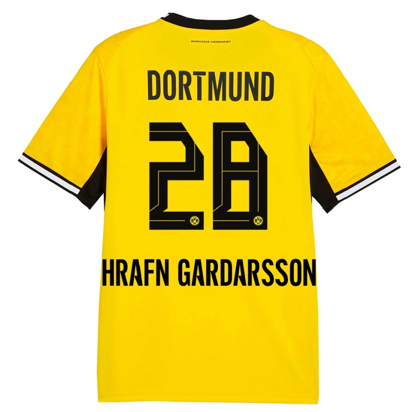 Danxen Hombre Camiseta Bjarki Hrafn Gardarsson #28 Amarillo Negro Blanco 1ª Equipación 2026/27 La Camisa México