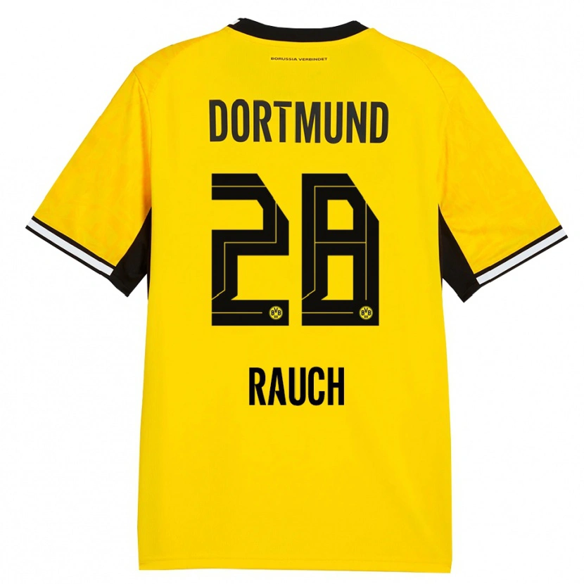 Danxen Hombre Camiseta Julius Fynn Rauch #28 Amarillo Negro Blanco 1ª Equipación 2026/27 La Camisa México