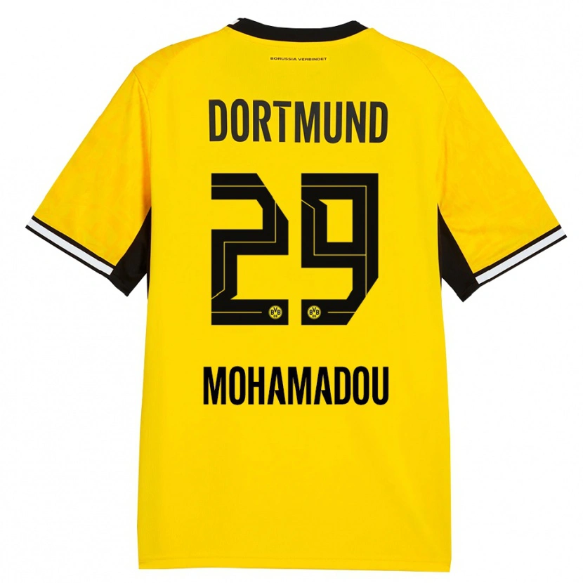 Danxen Hombre Camiseta Hamzath Mohamadou #29 Amarillo Negro Blanco 1ª Equipación 2026/27 La Camisa México