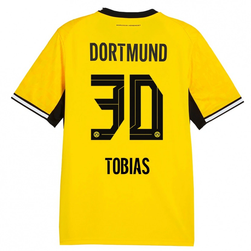 Danxen Hombre Camiseta Vogt Tobias #30 Amarillo Negro Blanco 1ª Equipación 2026/27 La Camisa México