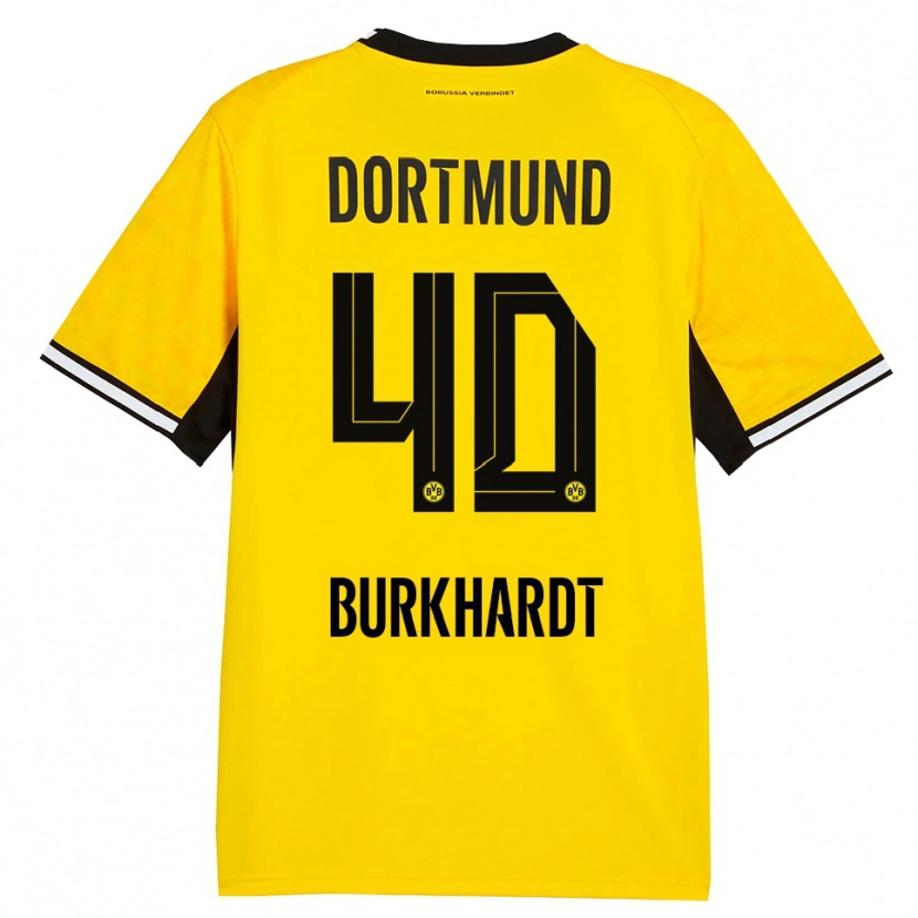 Danxen Hombre Camiseta Till Burkhardt #40 Amarillo Negro Blanco 1ª Equipación 2026/27 La Camisa México