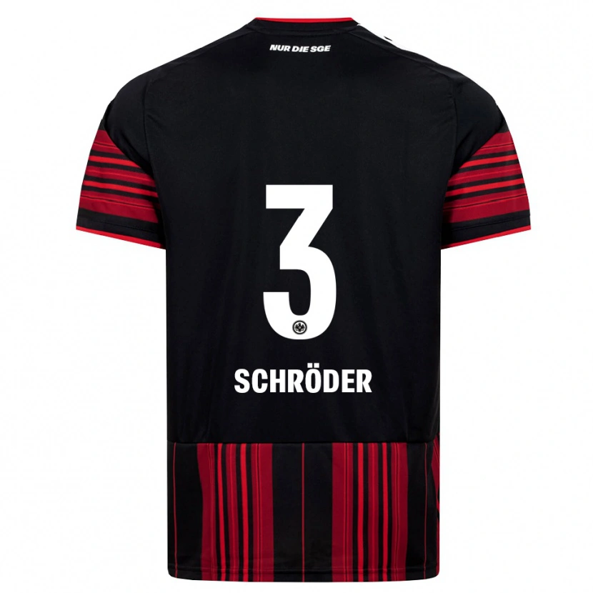Danxen Hombre Camiseta Finn Schröder #3 Negro Rojo Blanco 1ª Equipación 2026/27 La Camisa México