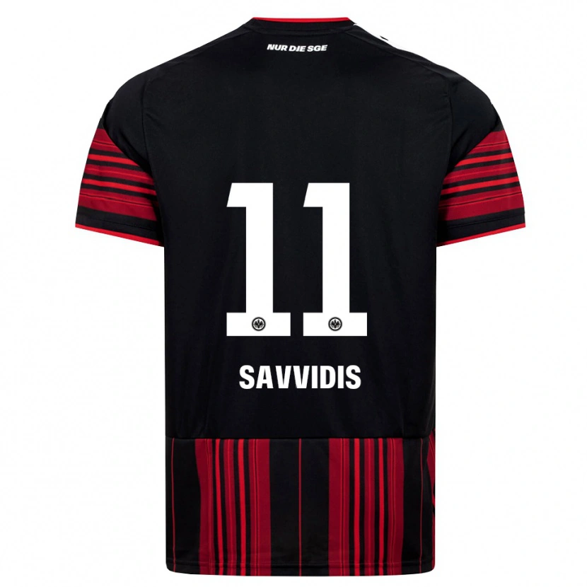 Danxen Hombre Camiseta Rafail Savvidis #11 Negro Rojo Blanco 1ª Equipación 2026/27 La Camisa México