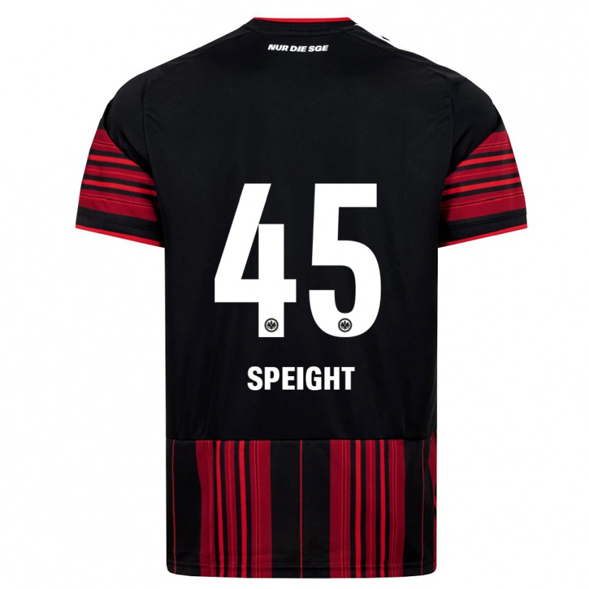Danxen Hombre Camiseta Benjamin Speight #45 Negro Rojo Blanco 1ª Equipación 2026/27 La Camisa México