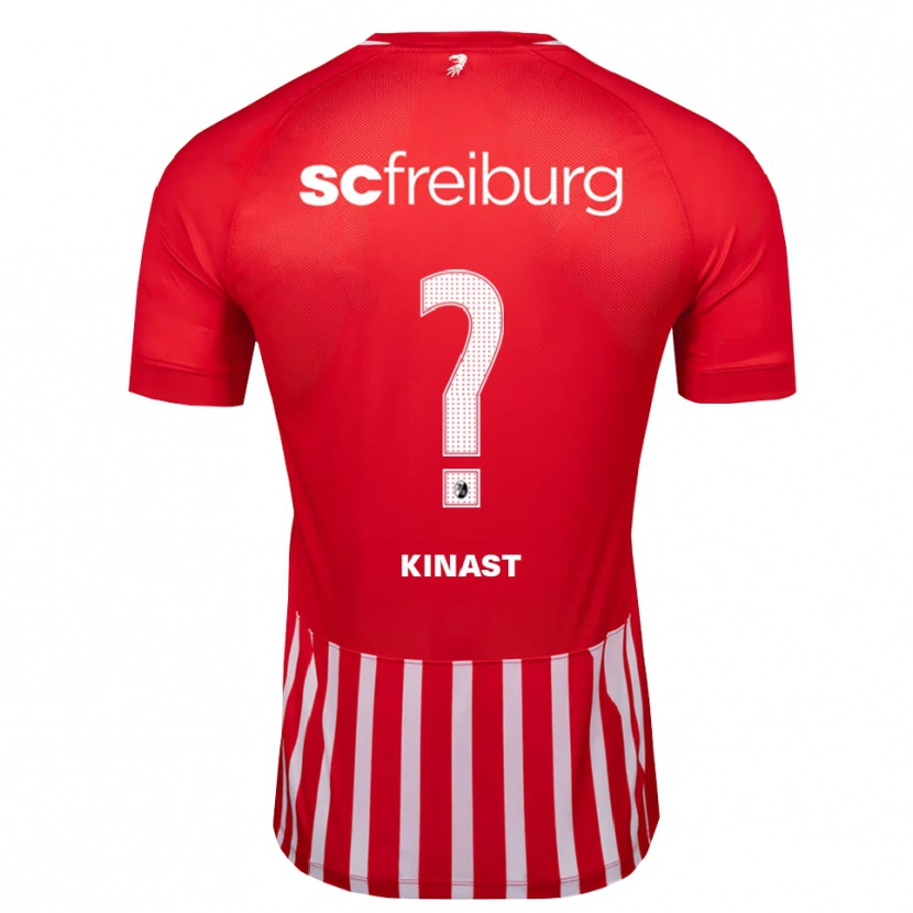 Danxen Hombre Camiseta Pablo Kinast #0 Rojo Blanco Negro 1ª Equipación 2026/27 La Camisa México