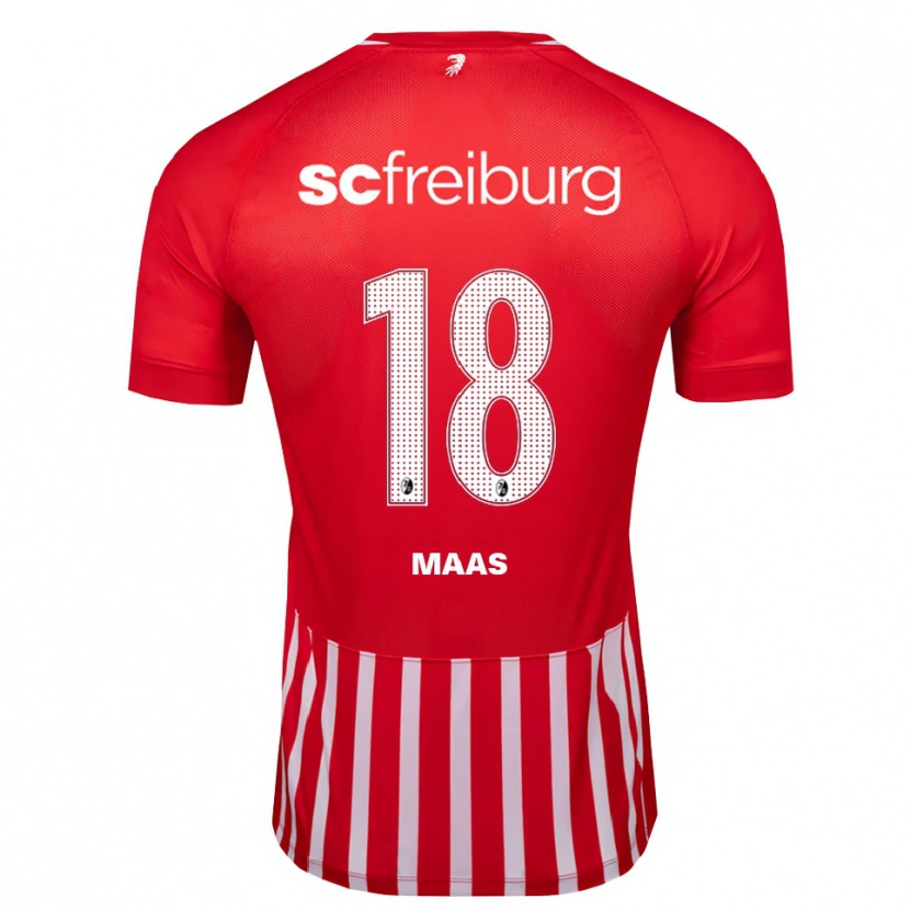 Danxen Hombre Camiseta Mia-Lena Maas #18 Rojo Blanco Negro 1ª Equipación 2026/27 La Camisa México