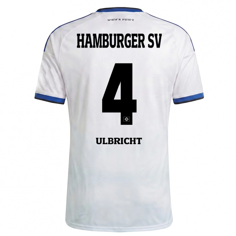 Danxen Hombre Camiseta Michael Ulbricht #4 Blanco Negro Azul 1ª Equipación 2026/27 La Camisa México