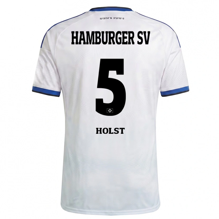 Danxen Hombre Camiseta Evelyn Holst #5 Blanco Negro Azul 1ª Equipación 2026/27 La Camisa México