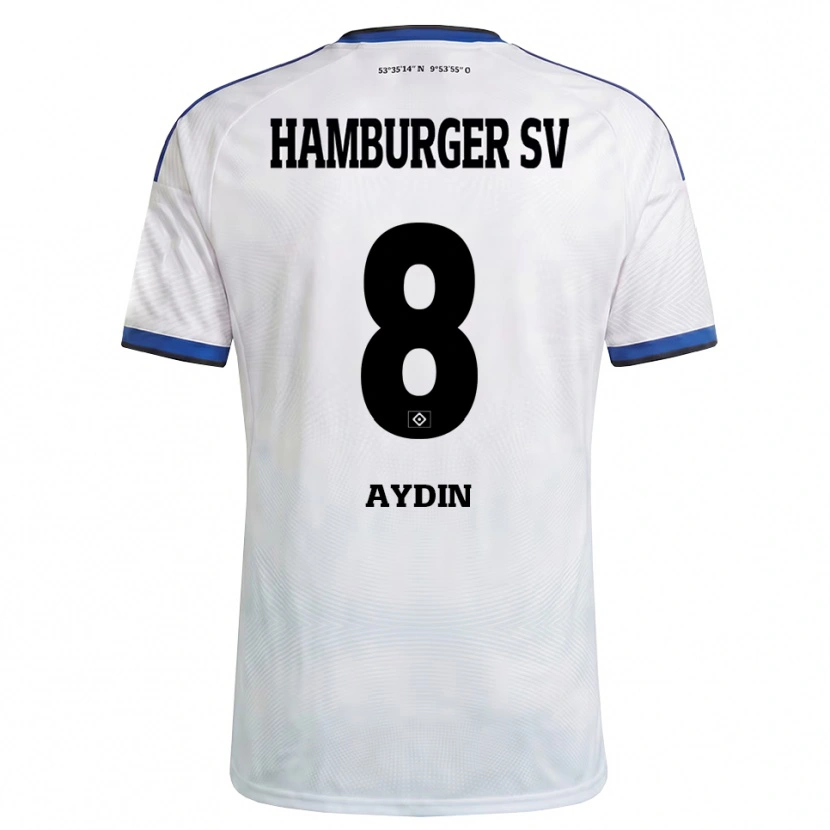 Danxen Hombre Camiseta Songül Aydin #8 Blanco Negro Azul 1ª Equipación 2026/27 La Camisa México