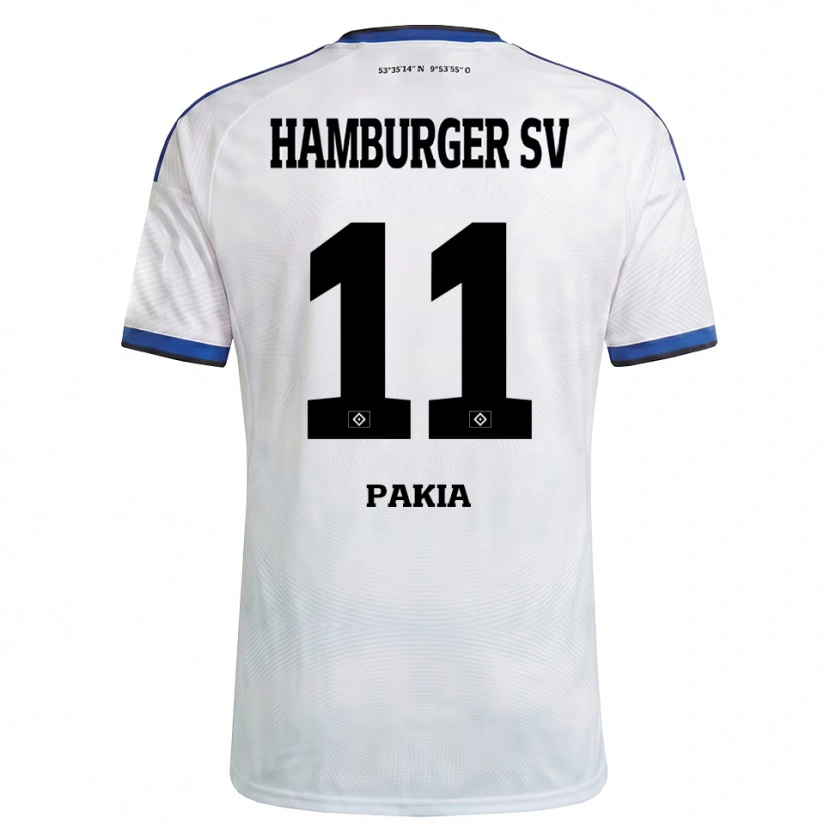 Danxen Hombre Camiseta Ware Pakia #11 Blanco Negro Azul 1ª Equipación 2026/27 La Camisa México