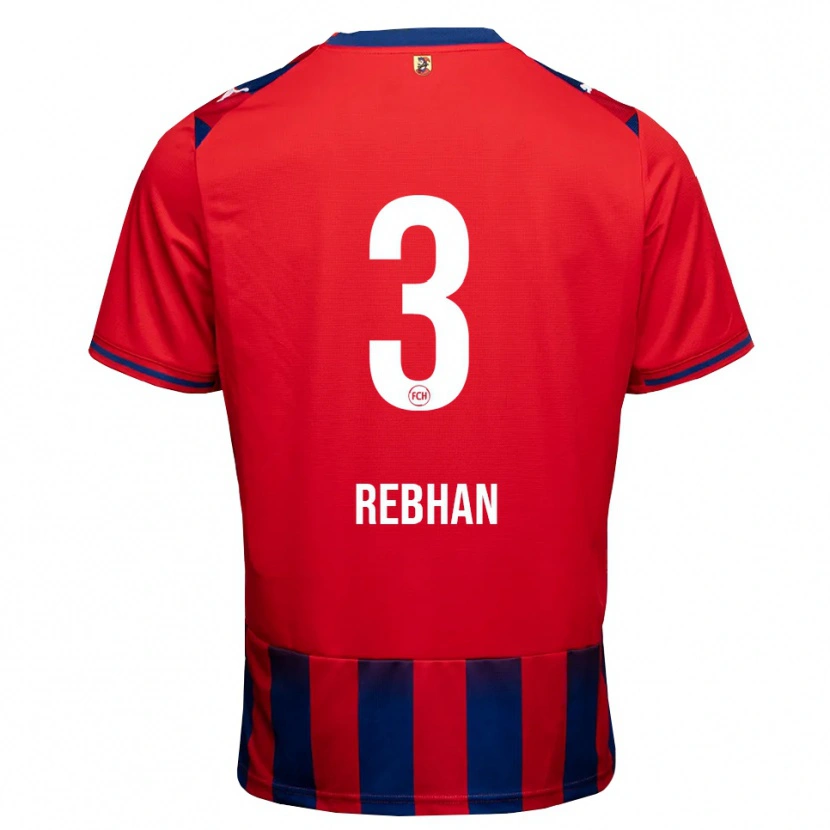 Danxen Hombre Camiseta Emma Rebhan #3 Azul Real Blanco Rojo 1ª Equipación 2026/27 La Camisa México