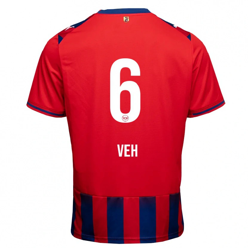 Danxen Hombre Camiseta Lucas Veh #6 Azul Real Blanco Rojo 1ª Equipación 2026/27 La Camisa México