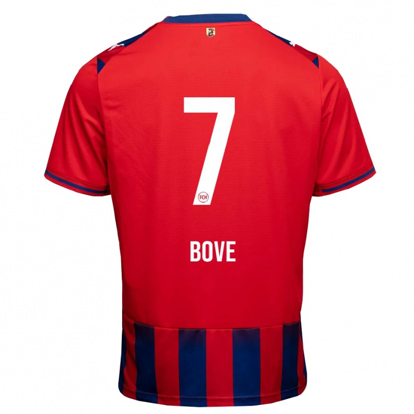 Danxen Hombre Camiseta Nevio Bove #7 Azul Real Blanco Rojo 1ª Equipación 2026/27 La Camisa México