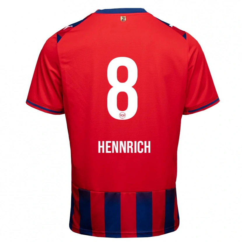 Danxen Hombre Camiseta Paul Hennrich #8 Azul Real Blanco Rojo 1ª Equipación 2026/27 La Camisa México