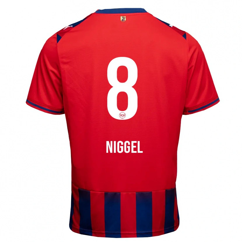Danxen Hombre Camiseta Henrik Niggel #8 Azul Real Blanco Rojo 1ª Equipación 2026/27 La Camisa México