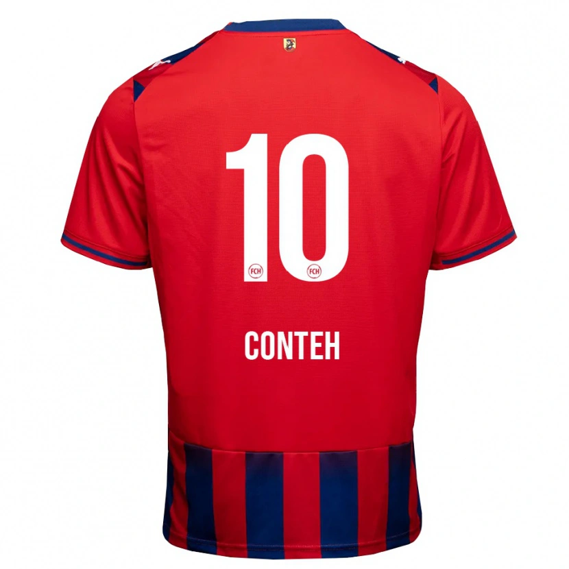 Danxen Hombre Camiseta Christian Conteh #10 Azul Real Blanco Rojo 1ª Equipación 2026/27 La Camisa México