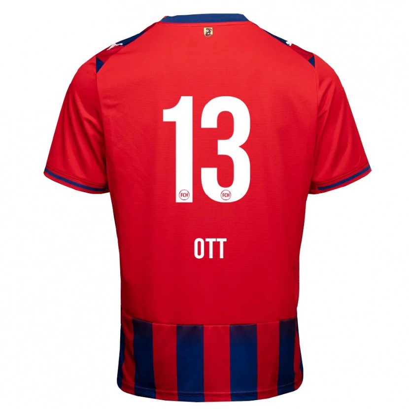 Danxen Hombre Camiseta Jakob Ott #13 Azul Real Blanco Rojo 1ª Equipación 2026/27 La Camisa México