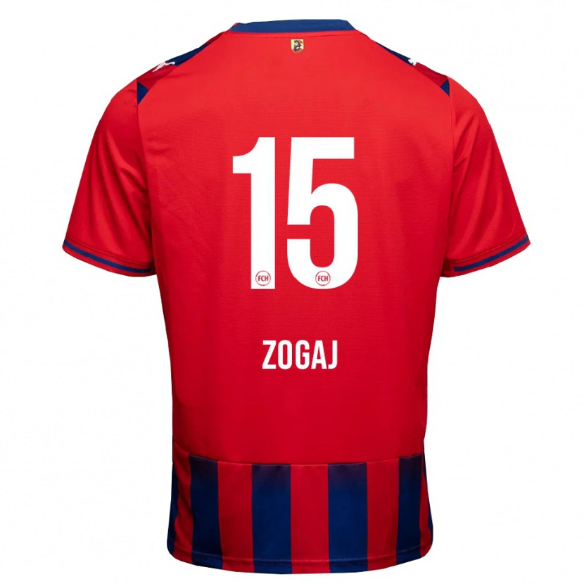 Danxen Hombre Camiseta Nderim Zogaj #15 Azul Real Blanco Rojo 1ª Equipación 2026/27 La Camisa México
