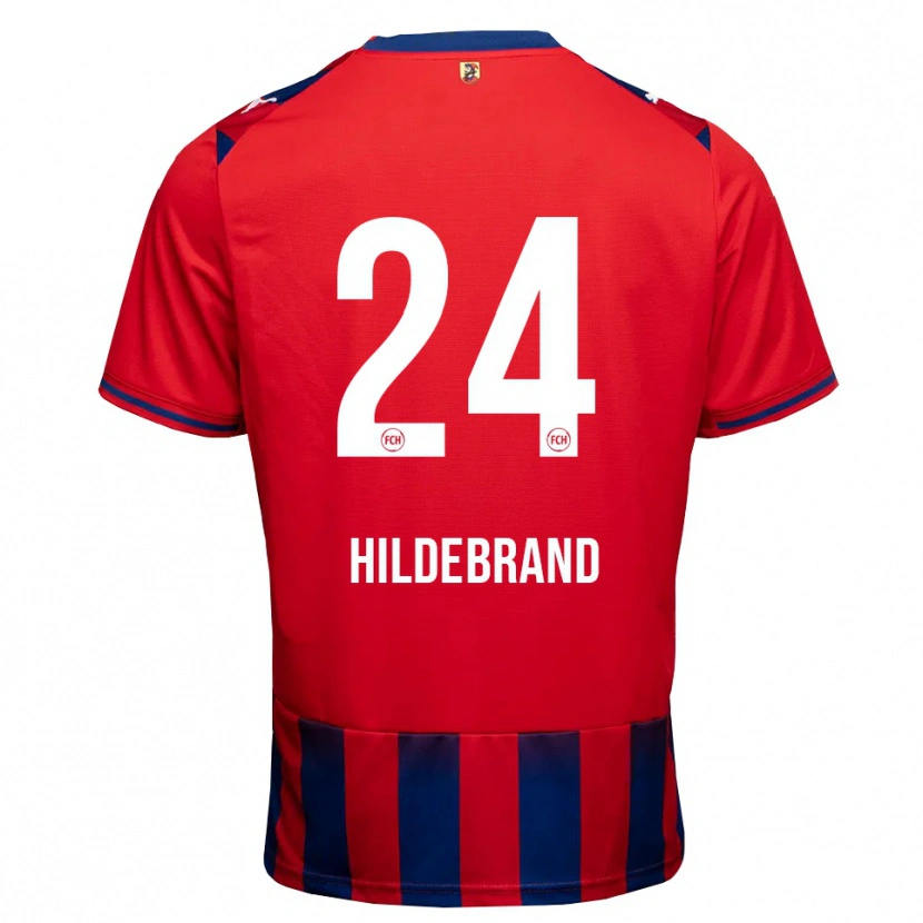 Danxen Hombre Camiseta Jan Hildebrandt #24 Azul Real Blanco Rojo 1ª Equipación 2026/27 La Camisa México