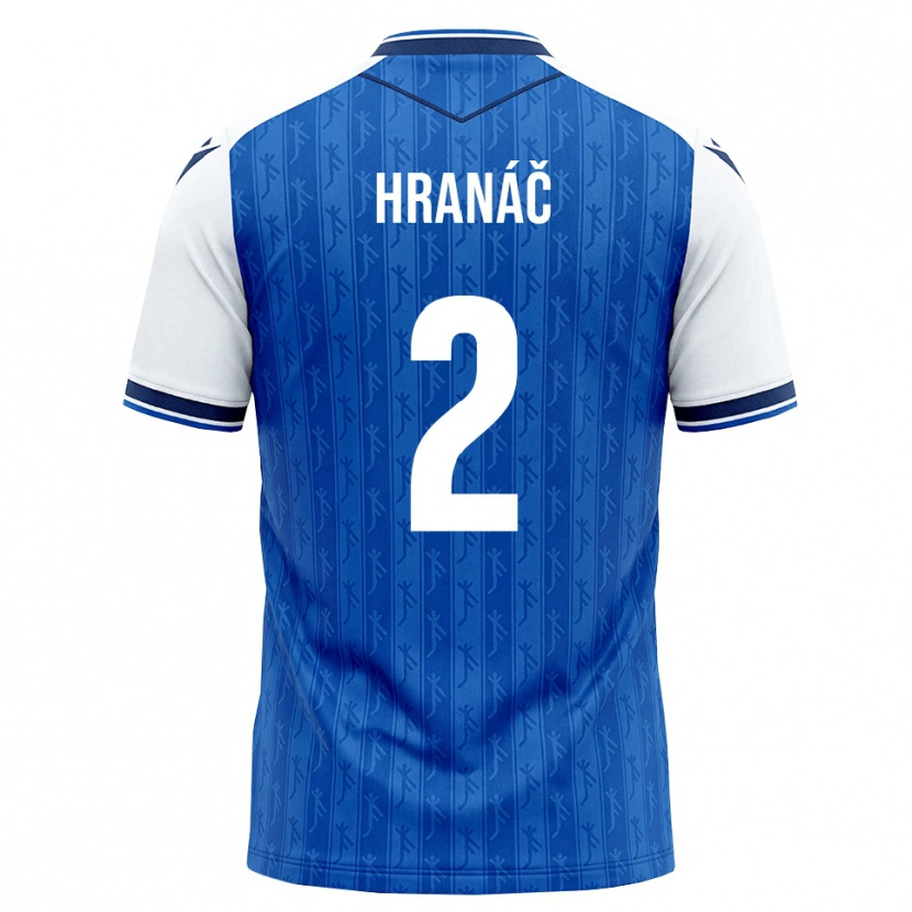 Danxen Hombre Camiseta Robin Hranac #2 Azul Real Blanco 1ª Equipación 2026/27 La Camisa México