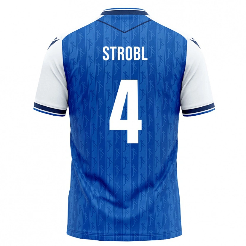 Danxen Hombre Camiseta Lars Strobl #4 Azul Real Blanco 1ª Equipación 2026/27 La Camisa México