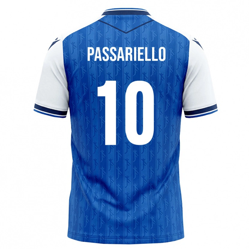 Danxen Hombre Camiseta Samuel Passariello #10 Azul Real Blanco 1ª Equipación 2026/27 La Camisa México