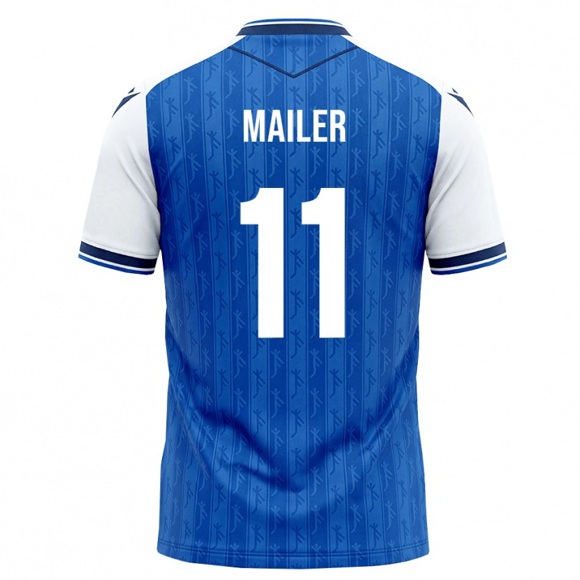 Danxen Hombre Camiseta Emanuele Mailer #11 Azul Real Blanco 1ª Equipación 2026/27 La Camisa México