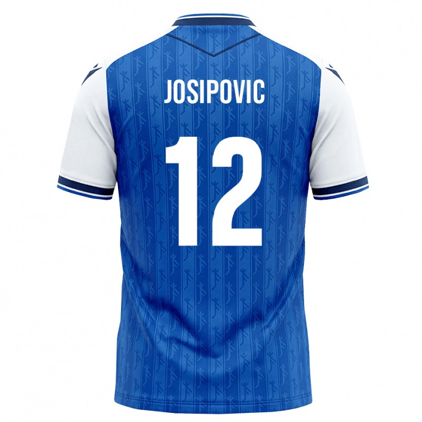 Danxen Hombre Camiseta Mihael Josipovic #12 Azul Real Blanco 1ª Equipación 2026/27 La Camisa México