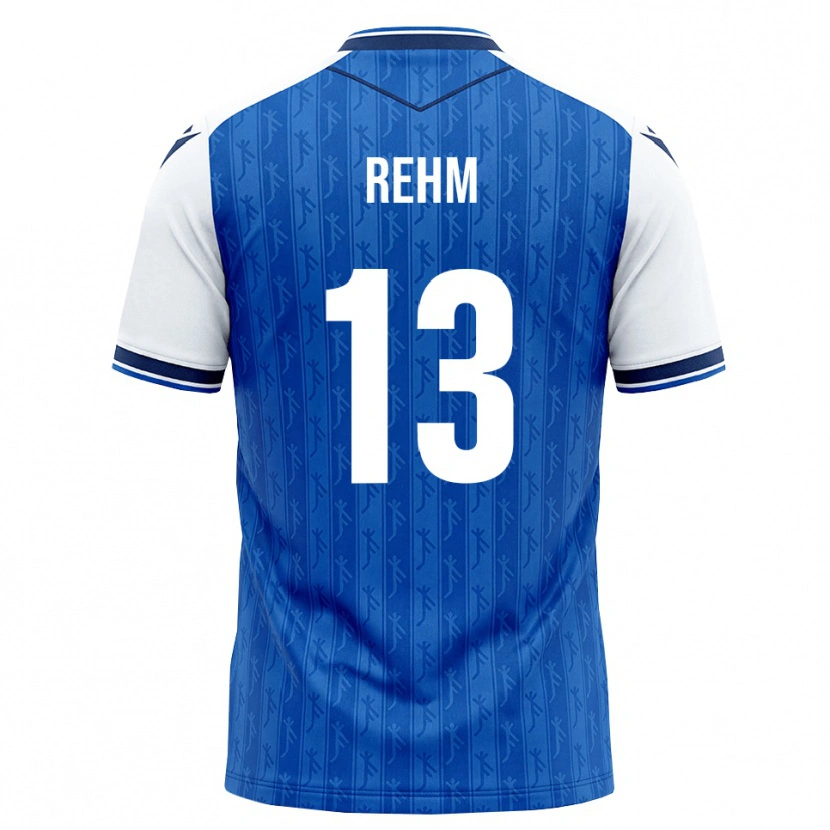 Danxen Hombre Camiseta Louis Rehm #13 Azul Real Blanco 1ª Equipación 2026/27 La Camisa México
