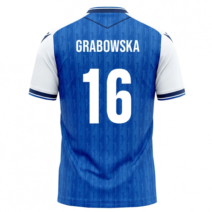 Danxen Hombre Camiseta Dominika Grabowska #16 Azul Real Blanco 1ª Equipación 2026/27 La Camisa México