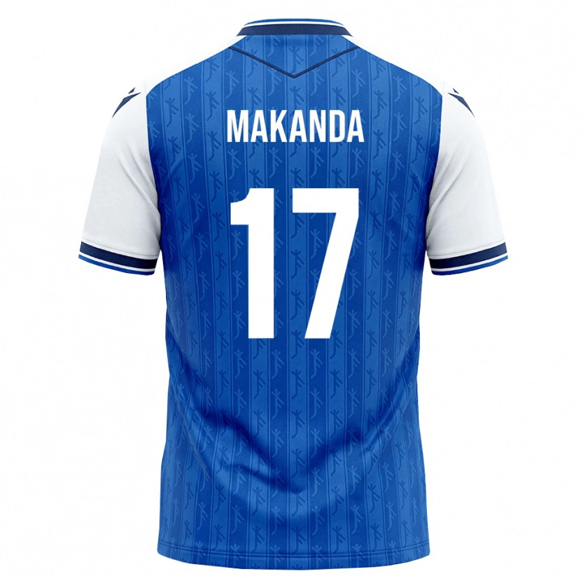 Danxen Hombre Camiseta Blessing Makanda #17 Azul Real Blanco 1ª Equipación 2026/27 La Camisa México