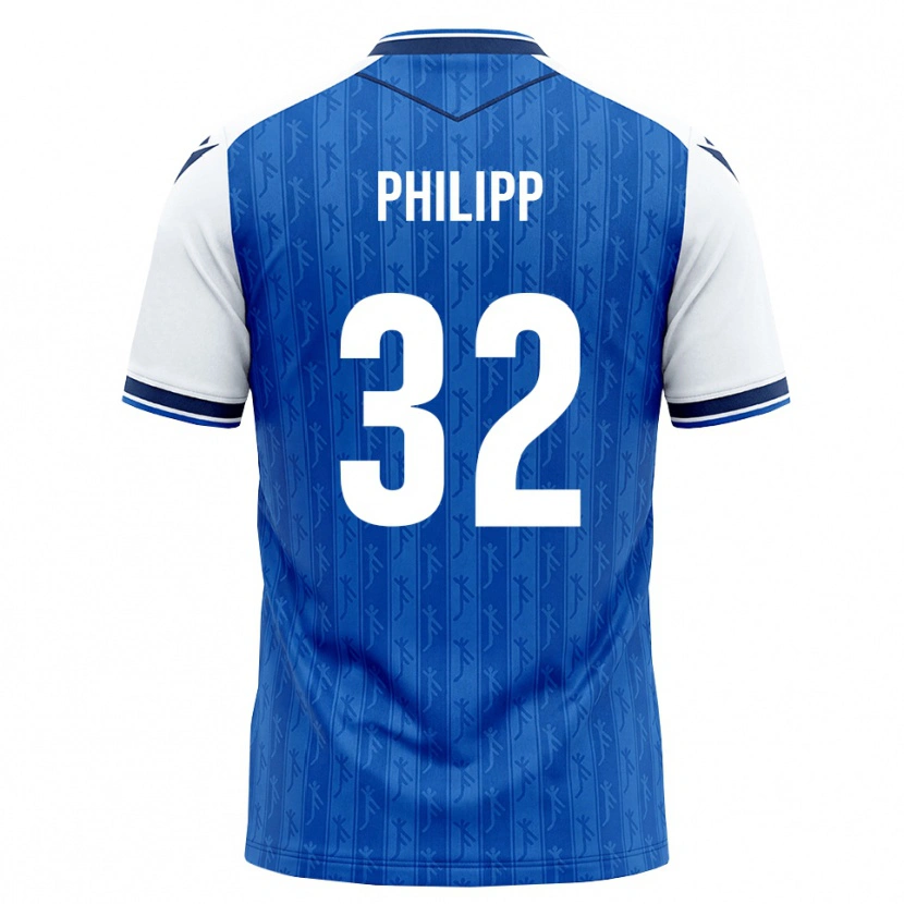 Danxen Hombre Camiseta Tim Philipp #32 Azul Real Blanco 1ª Equipación 2026/27 La Camisa México