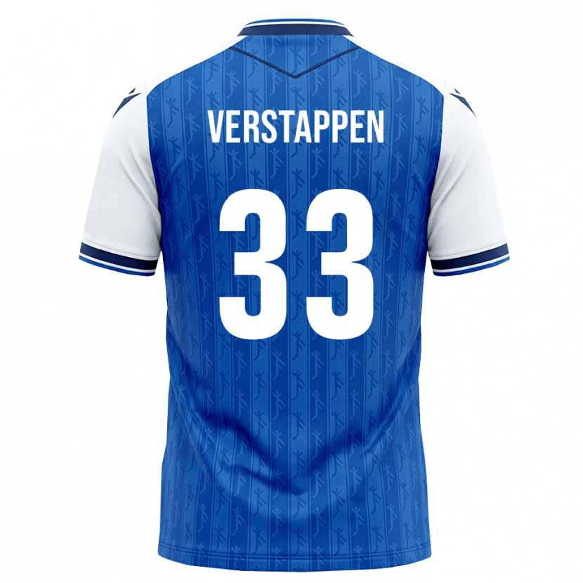 Danxen Hombre Camiseta Eric Verstappen #33 Azul Real Blanco 1ª Equipación 2026/27 La Camisa México