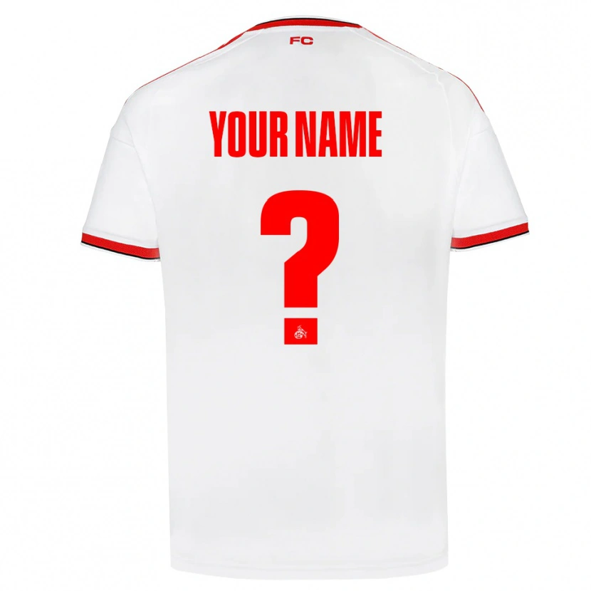 Danxen Hombre Camiseta Su Nombre #0 Blanco Rojo Negro 1ª Equipación 2026/27 La Camisa México